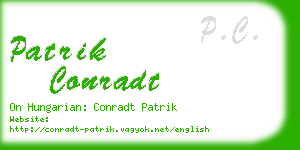 patrik conradt business card